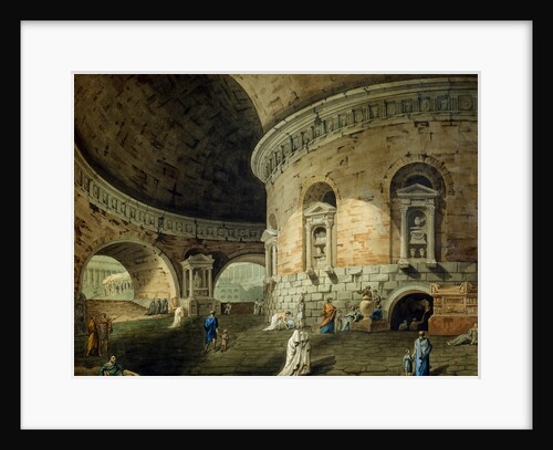 Stage design for a theatre play, early 19th century by Domenico Corsini