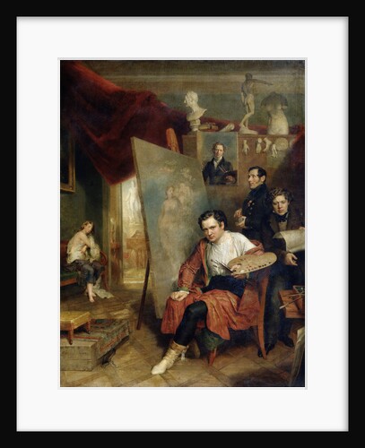 In the Studio of the Painter Wilhelm Golicke, 1832 by Wilhelm Golicke