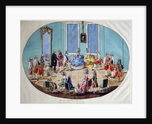 The New Years Celebration in Vienna in 1782, 1783. by Johann Hieronymus Löschenkohl