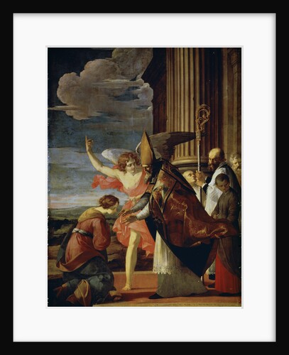 Saint Germanus of Auxerre and Saint Genevieve of Paris, 1630. by Laurent de la Hyre