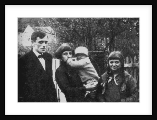 Marina Tsvetaeva with husband and children. Prague, 1925 by Anonymous