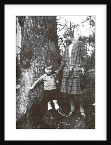 Marina Tsvetaeva with her son, 1928 by Anonymous