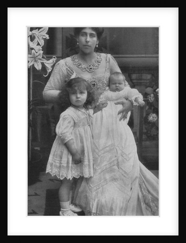 Princess Victoria Melita of Saxe-Coburg and Gotha with her daughters Maria and Kira, c. 1907 by Anonymous