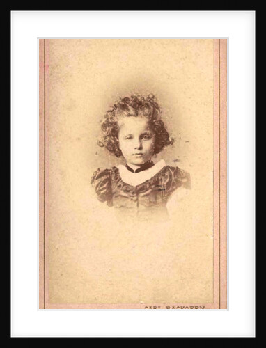 Princess Elizabeth of Hesse by Rhine as child, 1870s-1880s by Anonymous