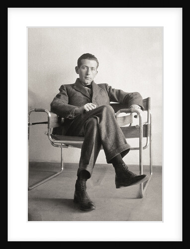 Marcel Breuer in the Wassily chair, 1926 by Anonymous