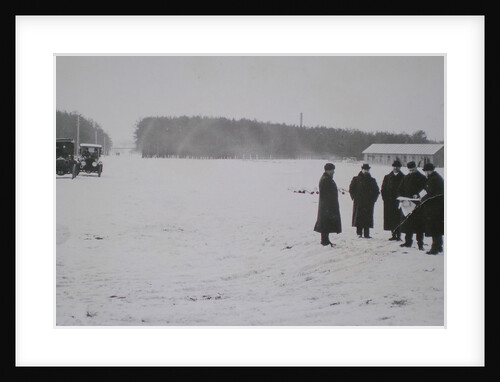 Ryabushinsky brothers inspecting building site for the AMO Factory, 1915 by Anonymous