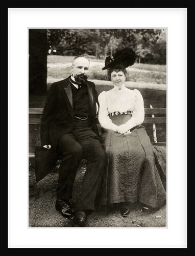 Portrait of the Prime Minister of Imperial Russia Pyotr Stolypin with his wife, 1910 by Anonymous