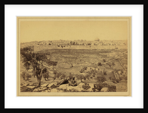 View of the City of Jerusalem from the Mount of Olives, Between 1860 and 1880 by Anonymous