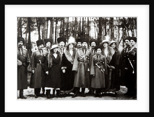 The Family of Tsar Nicholas II of Russia with the Kuban Cossacks, c. 1916 by Anonymous
