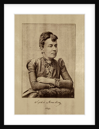 Portrait of the mathematician Sofia Vasilyevna Kovalevskaya, 1890 by Anonymous