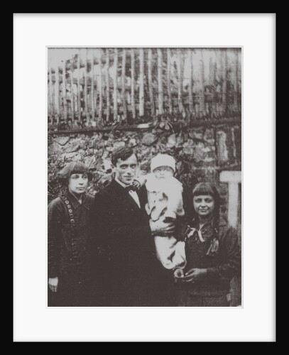 Marina Tsvetaeva with husband and children. Prague, 1925, 1925 by Anonymous