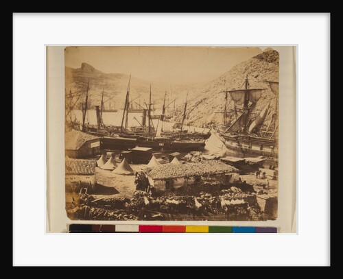 Russian Warships in the Cossack Bay, Balaklava, ca 1855 by Anonymous