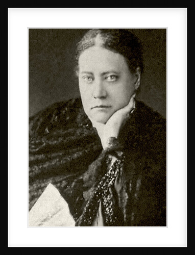 Author and founder of Theosophy Helena Blavatsky, 1860s by Anonymous