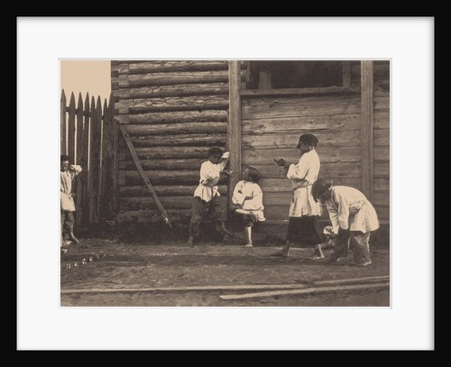 Boys playing Knucklebones, 1860s by Anonymous