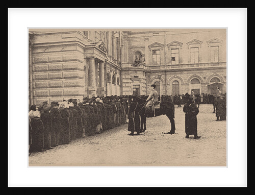 A Russian Bread Line Guarded by the Imperial Police. March 1917, 1917 by Anonymous