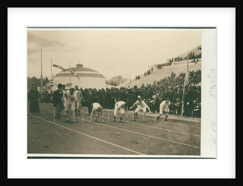 Olympic Games, 1896. Preparation for the 100-meter race, 1896 by Anonymous
