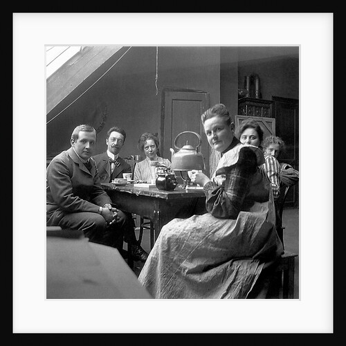 Wassily Kandinsky and Wilhelm Huesgen with the art group "Phalanx", 1902 by Anonymous