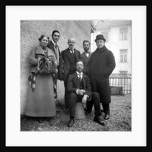 Wassily Kandinsky with group of artists from the Blue Rider, 1911-1912 by Anonymous
