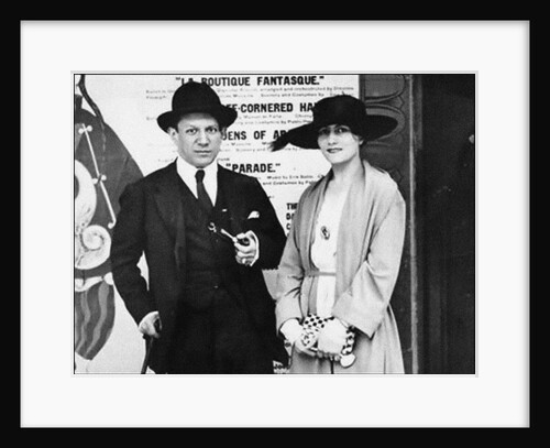 Pablo Picasso and Olga Khokhlova, c. 1918 by Anonymous