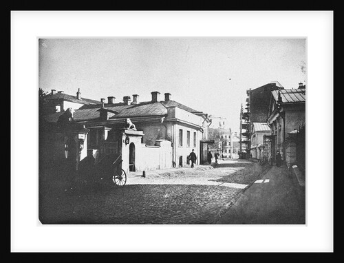 Sredny Kislovsky Lane towards the Arbat Square in Moscow, 1914 by Anonymous
