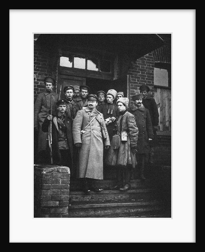 Leon Trotsky with his bodyguards, 1919 by Anonymous