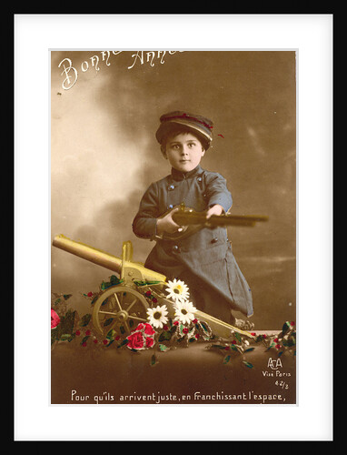 French Postcard "Bonne Année", 1916 by Anonymous