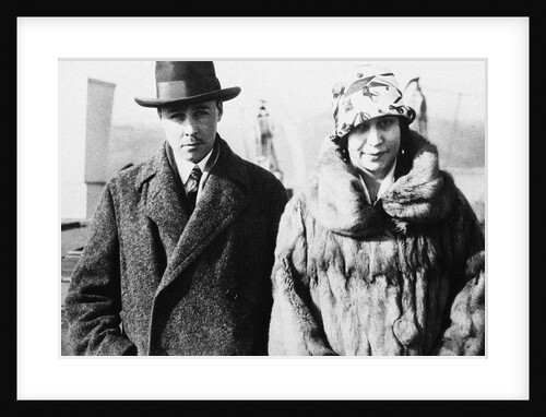 Prince Pyotr Grigoryevich Volkonsky with his wife, Irina, nee Rakhmaninova, 1925 by Anonymous