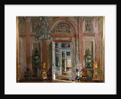 The Great Vestibule in the Kuskovo Palace, 1917 by Stanislav Yulianovich Zhukovsky