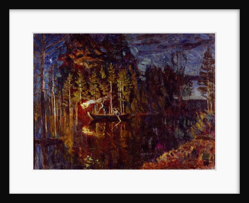 Night spear fishing in spring, 1916 by Stanislav Yulianovich Zhukovsky