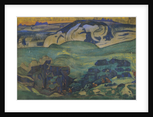 Tchud tribe gone underground, 1913 by Nicholas Roerich