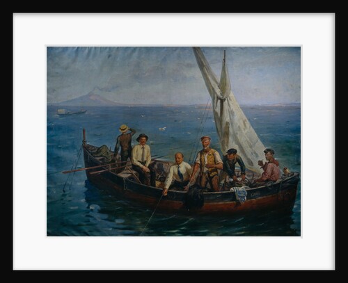 Lenin and the author Maxim Gorky with the Fishermen at the Capri Island, 1946 by Yefim Mikhailovich Tcheptsov