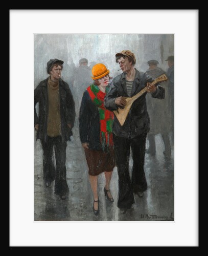 A Young Couple, 1920s by Ivan Alexeyevich Vladimirov