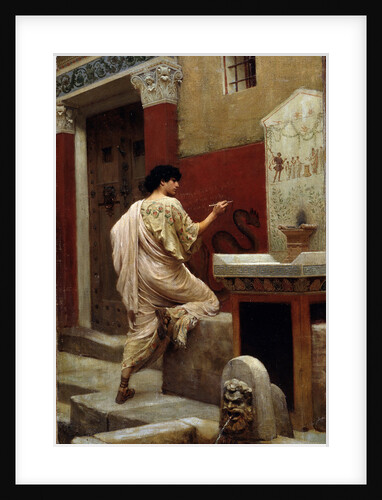 At a Wall. Pompeii by Stepan Vladislavovich Bakalowicz