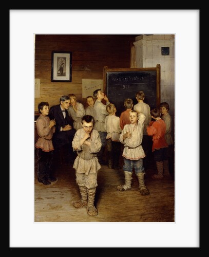 Mental calculation at primary school, 1895 by Nikolai Petrovich Bogdanov-Belsky