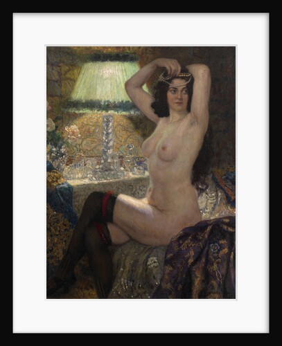 By the Green Lamp by Nikolai Petrovich Bogdanov-Belsky