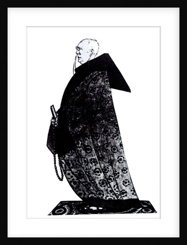 Fyodor Sologub (1863?1927) Drawing for the Magazin Satirikon, 1913 by Viktor Nikolaevich Deni