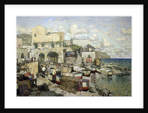 View of the Capri Island by Konstantin Ivanovich Gorbatov