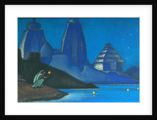 Flame of Happiness (Lights on the Ganges), 1947 by Nicholas Roerich