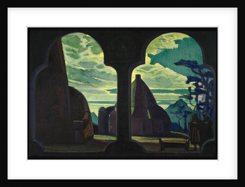 Stage design for the opera Tristan and Isolde by R. Wagner, 1912 by Nicholas Roerich