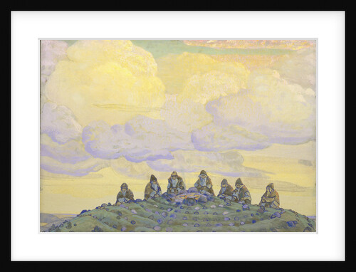 The Great Sacrifice. Stage design for the ballet The Rite of Spring (Le Sacre du Printemps) by I. Stravinsky, 1910 by Nicholas Roerich