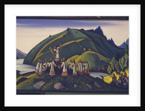 Stage design for the ballet The Rite of Spring (Le Sacre du Printemps) by I. Stravinsky, 1945 by Nicholas Roerich