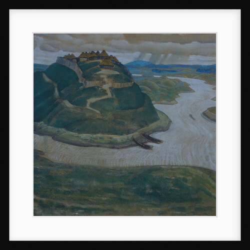 Gorodishche (Old slavic fortified settlement) by Nicholas Roerich