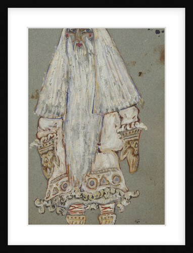 Ded Moroz. Costume design for the theatre play Snow Maiden by A. Ostrovsky, 1912 by Nicholas Roerich
