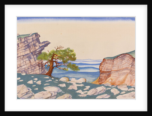 Stage design for the ballet The Rite of Spring (Le Sacre du Printemps) by I. Stravinsky by Nicholas Roerich