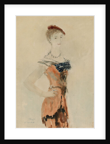 Lady with a Red Beret, 1935 by Mikhail Xenofontovich Sokolov