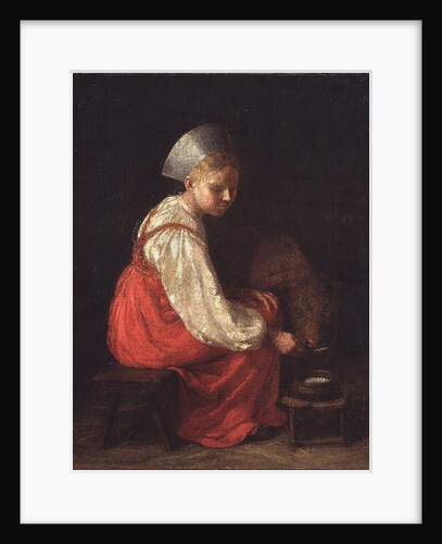 A Peasant Girl with a Calf, 1829 by Alexei Gavrilovich Venetsianov