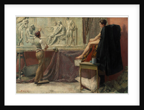 The sculptors studio, 1885 by Tom Roberts