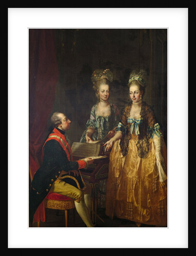 Emperor Joseph II at the piano with his sisters Maria Anna and Maria Elisabeth by Josef Hauzinger