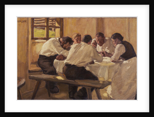 Lunch (The Soup, Version II), 1910 by Albin Egger-Lienz