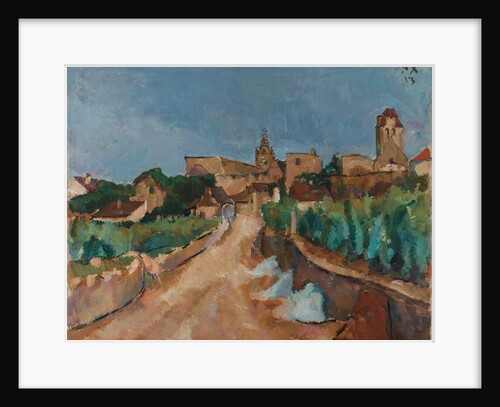 Street towards Dürnstein, 1913 by Anton Faistauer
